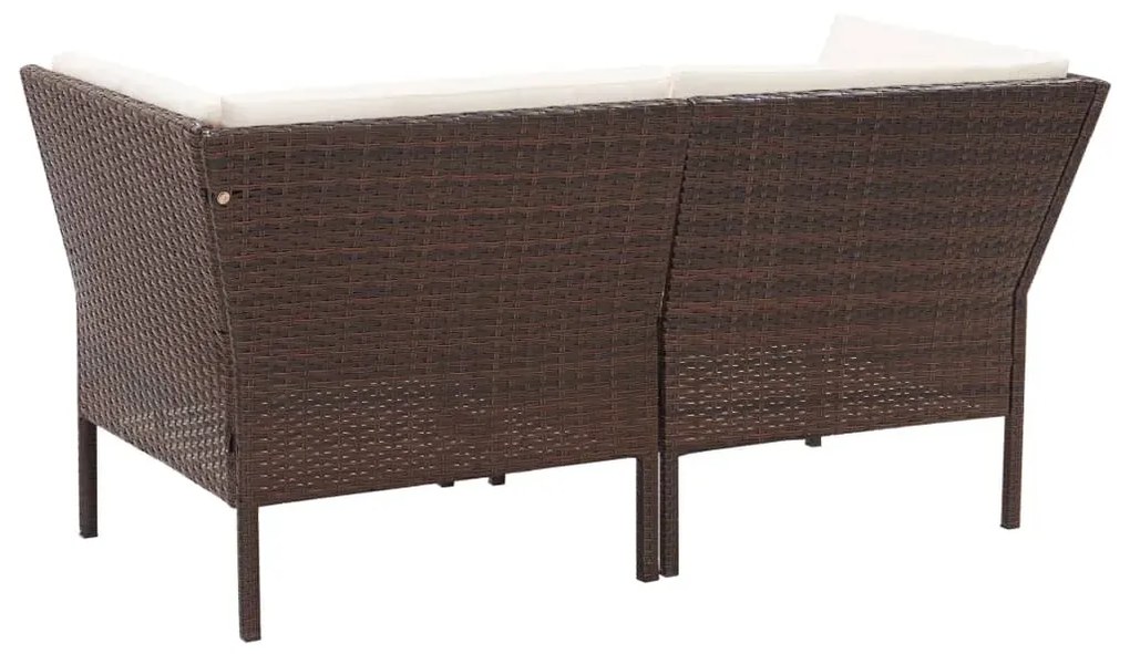 Zestaw brązowych mebli ogrodowych C6-P77