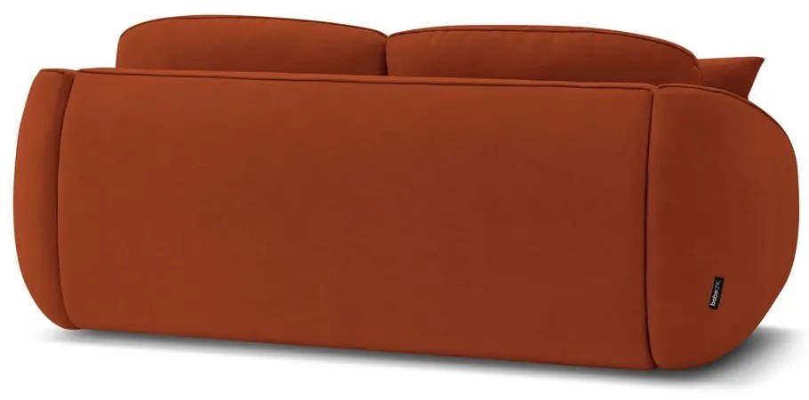 Pomarańczowa rozkładana sofa 235 cm Cezanne – Bobochic Paris