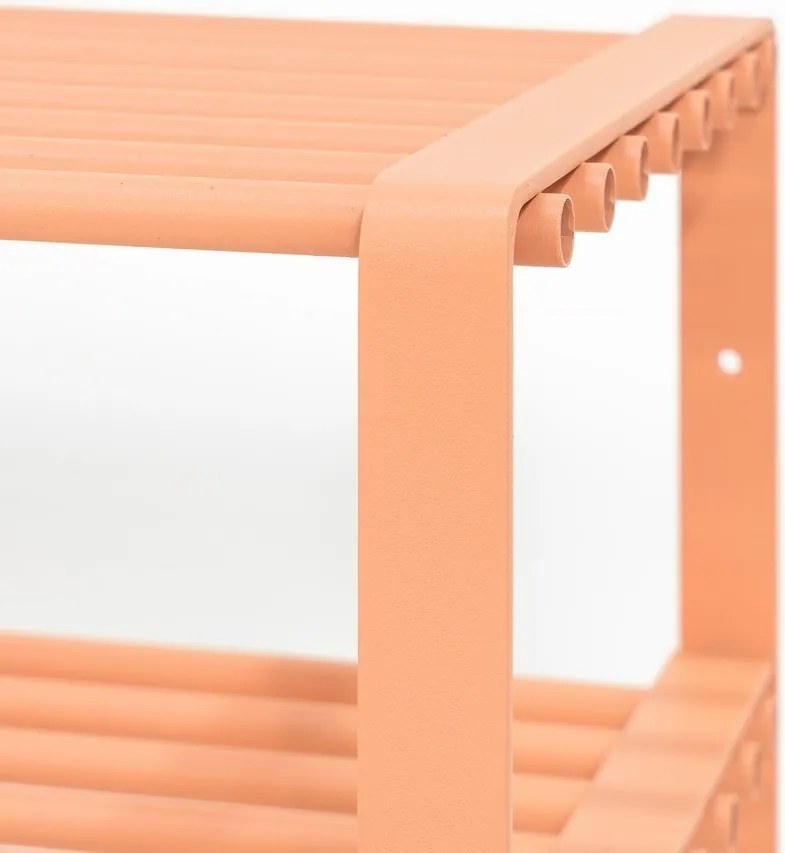 Łososiowa stalowa szafka na buty 100x48,5x29 cm Rex – Spinder Design