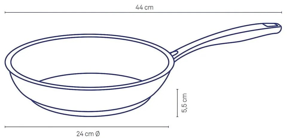 Patelnia do smażenia ze stali nierdzewnej Kela Flavoria, ø 24 cm