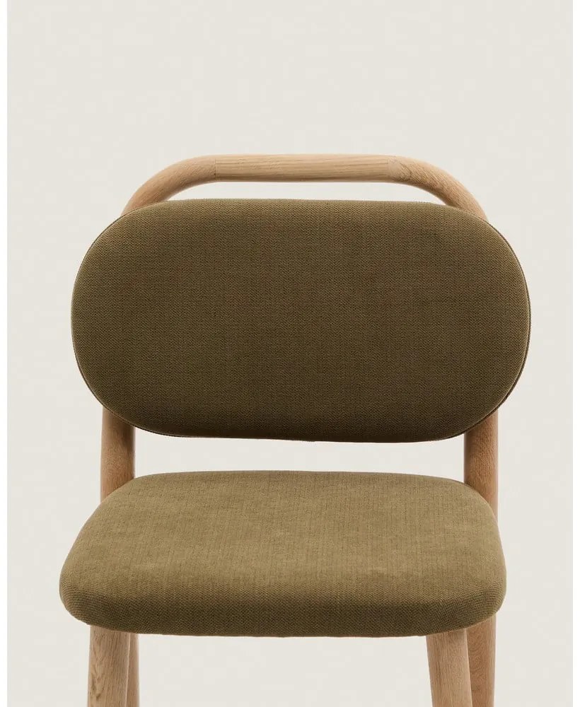 Hoker w kolorze khaki (wysokość siedziska 66 cm) Helda – Kave Home