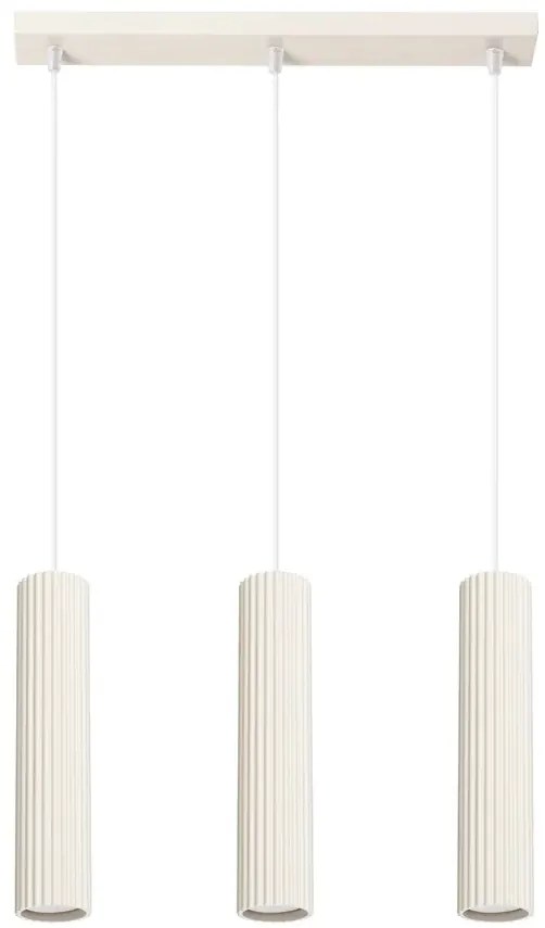 Potrójna beżowa lampa wisząca - D298 A0-F93