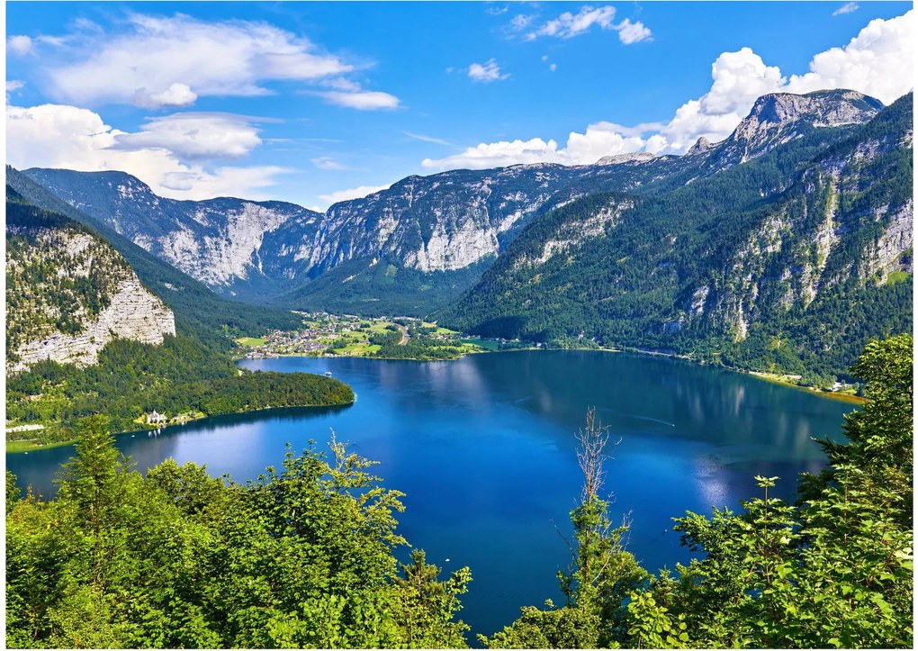 Obraz na szkle - Hallstätter See, Hallstatt, Austria (70x50 cm)