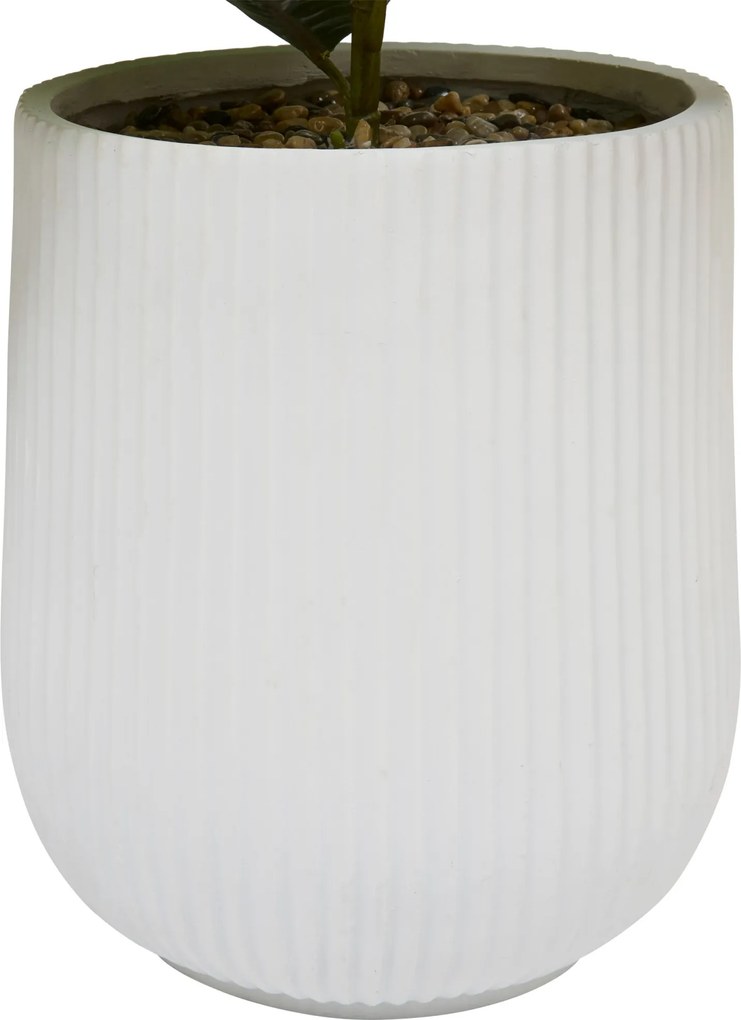 Sztuczna hortensja w ceramicznej doniczce MIKA, biała, wys. 100 cm