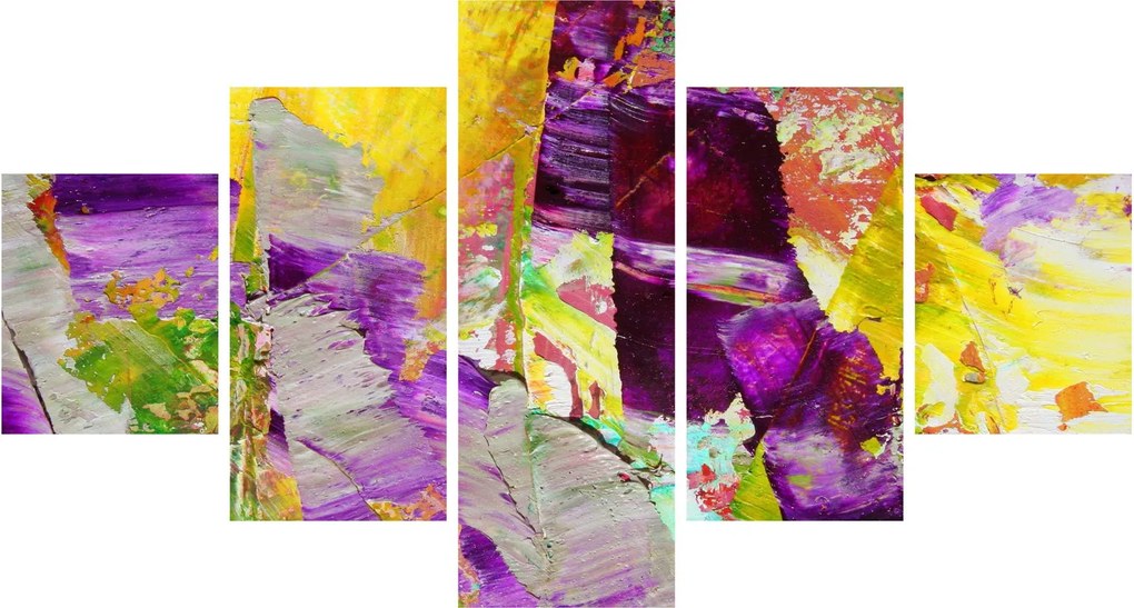 Obraz abstrakcji - malarstwo (125x70 cm)