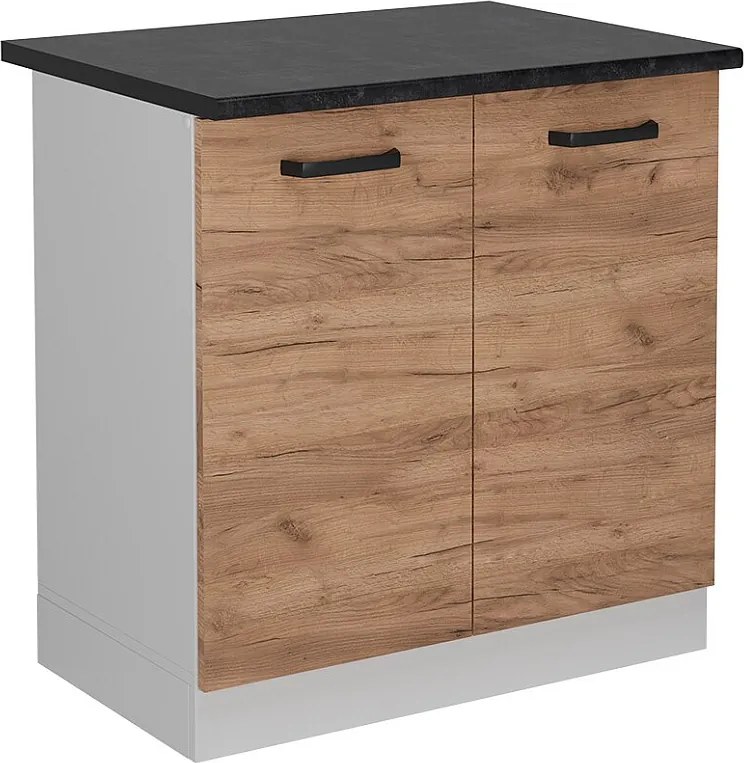 Szafka pod zlew złoty dąb energetyczny 80x60x81.6 r-line