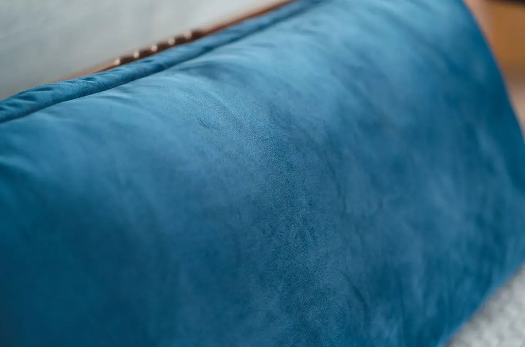 Poduszka na zagłówek PILLOW CHIC 2 VELVET 180 granatowa SKANDICA