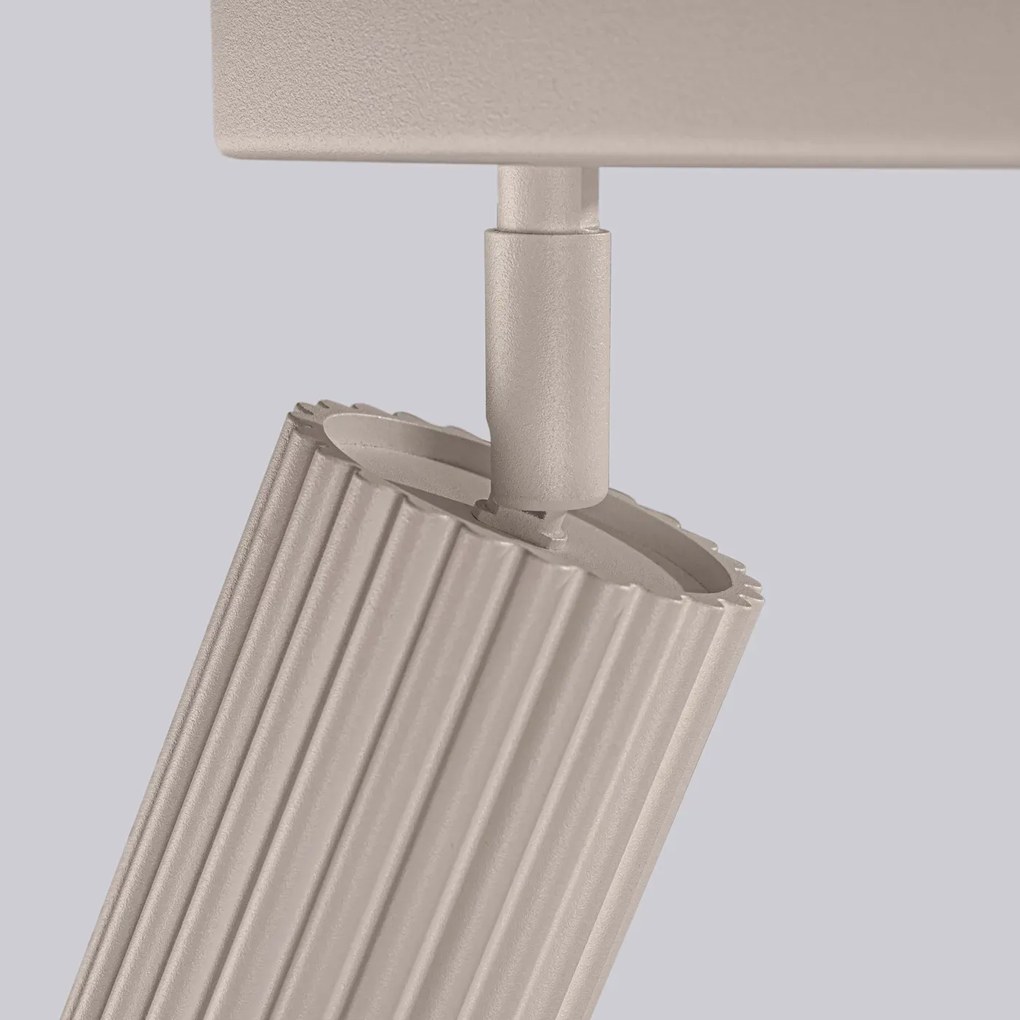 Listwa oświetleniowa 4-punktowa KARBON 4L taupe ryflowana SOLLUX  LIGHTING