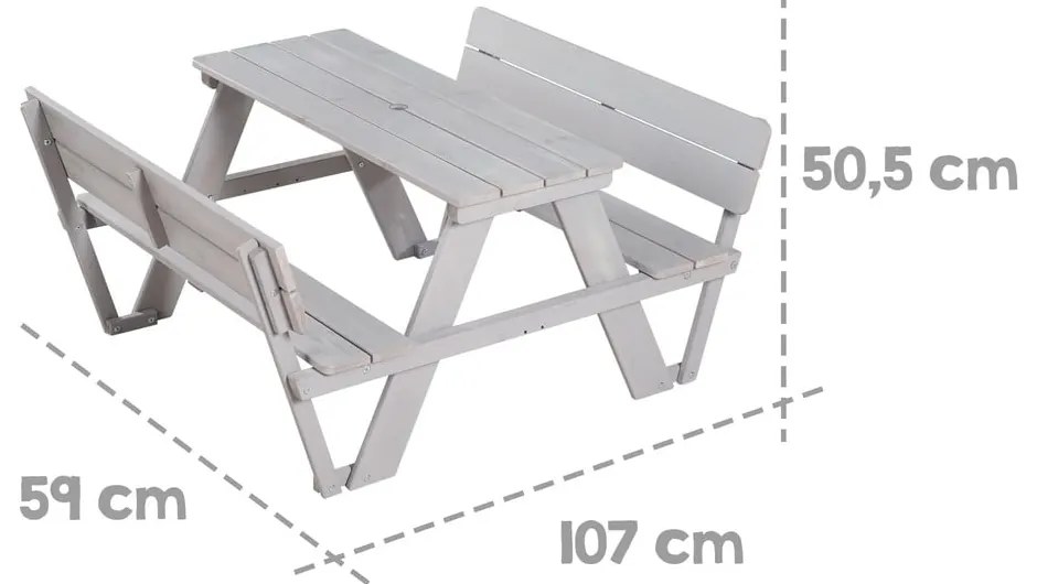 Zestaw ogrodowy dla dzieci Picnic – Roba
