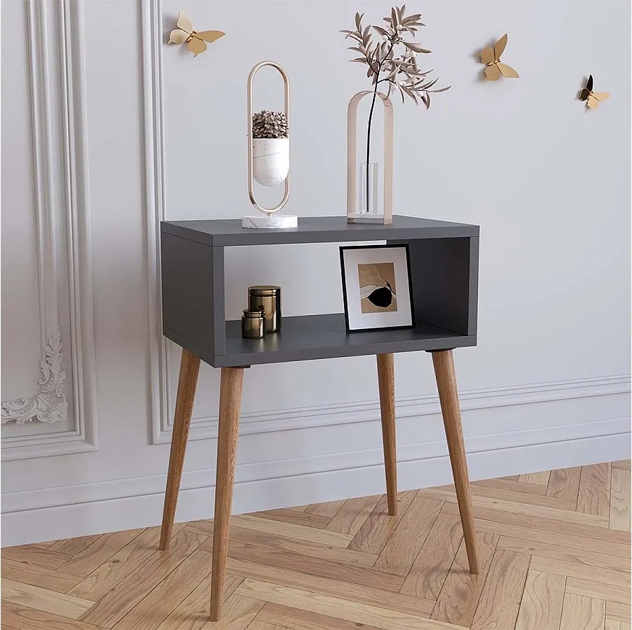 Drewniany stół boczny stolik nocny Singol M