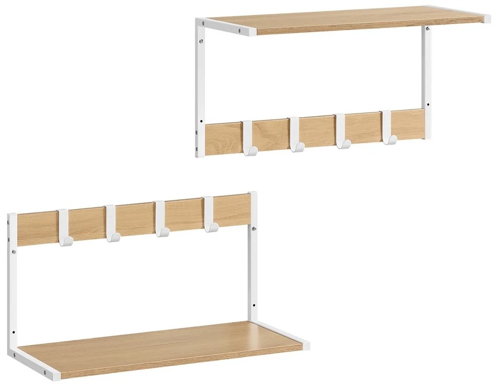 Zestaw półek ściennych E1083 WT, biały, 2 szt.