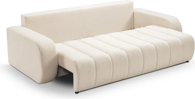 Sofa BALOO z funkcja spania i pojemnikiem CREMOWY LAMBI 08
