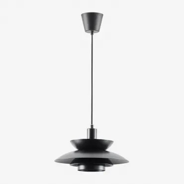 Lampa Sufitowa Wisząca Z Żelaza Alicia Czarna - Sklum