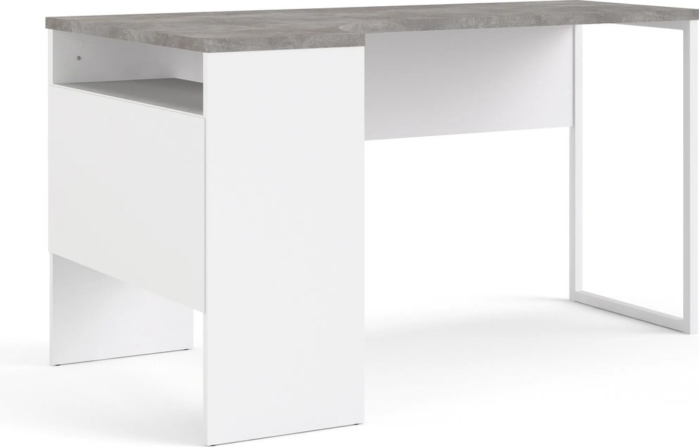 Biurko narożne Function 118 biały/beton