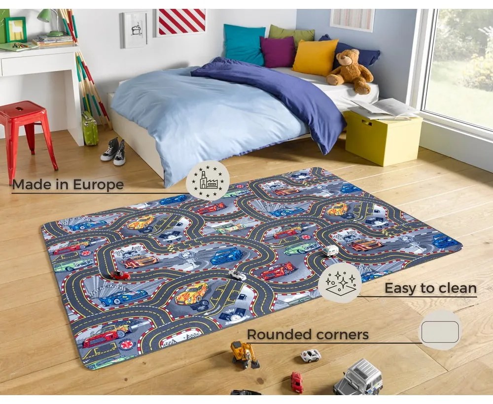 Dywan dziecięcy Hanse Home Play Race Track, 140x200 cm