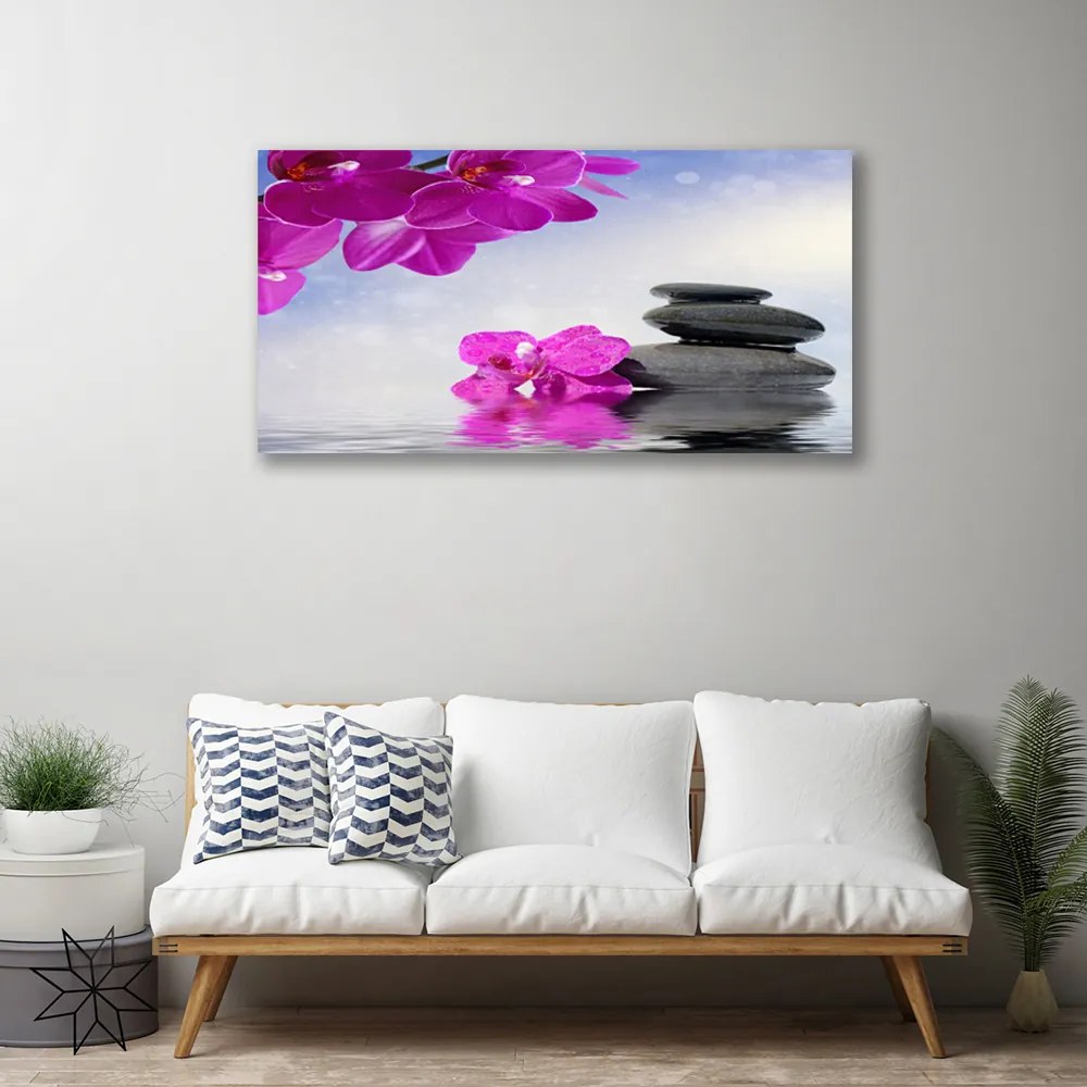 Obraz na płótnie Egzotyczna Kompozycja Storczyków