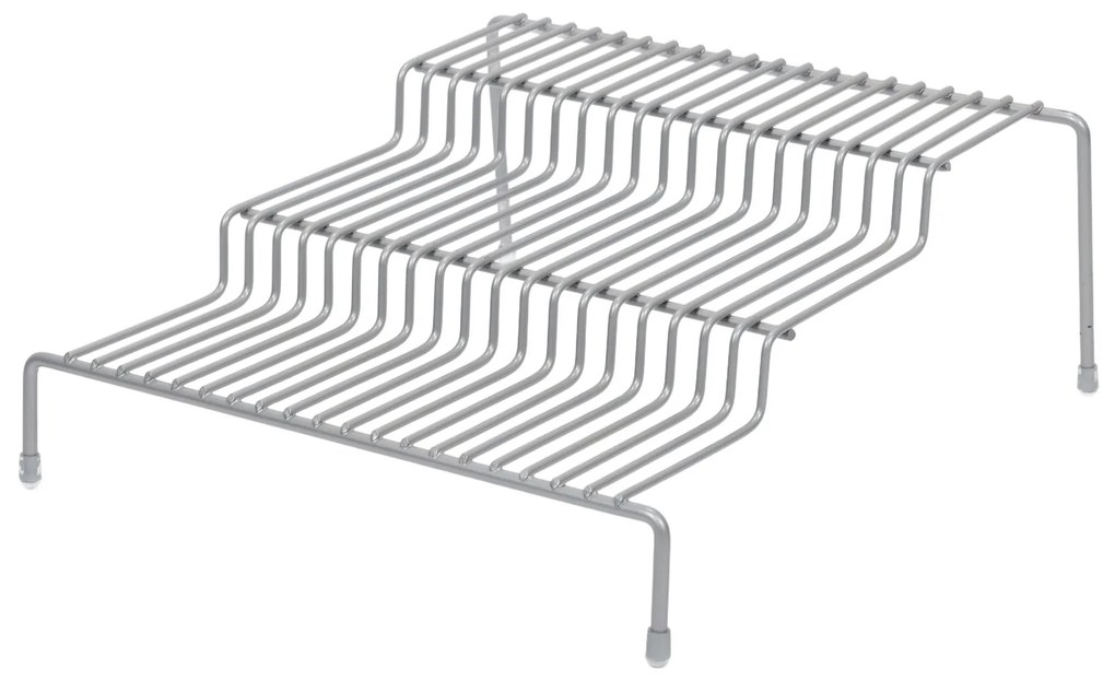 Półka na blat kuchenny, metalowa, 3 poziomy, 26 x 25 x 11,5 cm