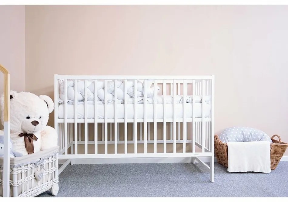 New Baby Crib Basic, biały