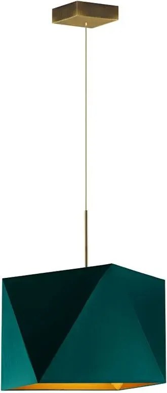 Pojedyncza lampa wisząca ze złotym stelażem - B8-E13