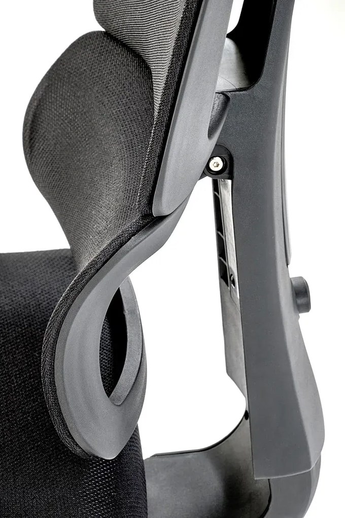 Czarny ergonomiczny obrotowy fotel z mechanizmem synchronicznym - Oxon