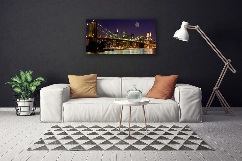 Obraz na płótnie Perspektywa Nowoczesnego Mostu
