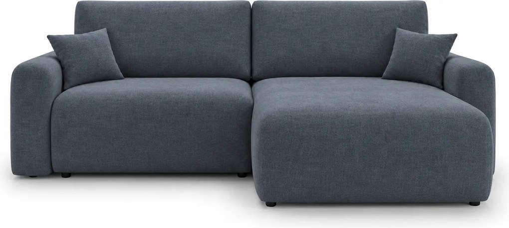 Rozkładana dwustronna sofa narożna w kształcie L NORDEN PAROS 250x140 cm, ciemnoszara