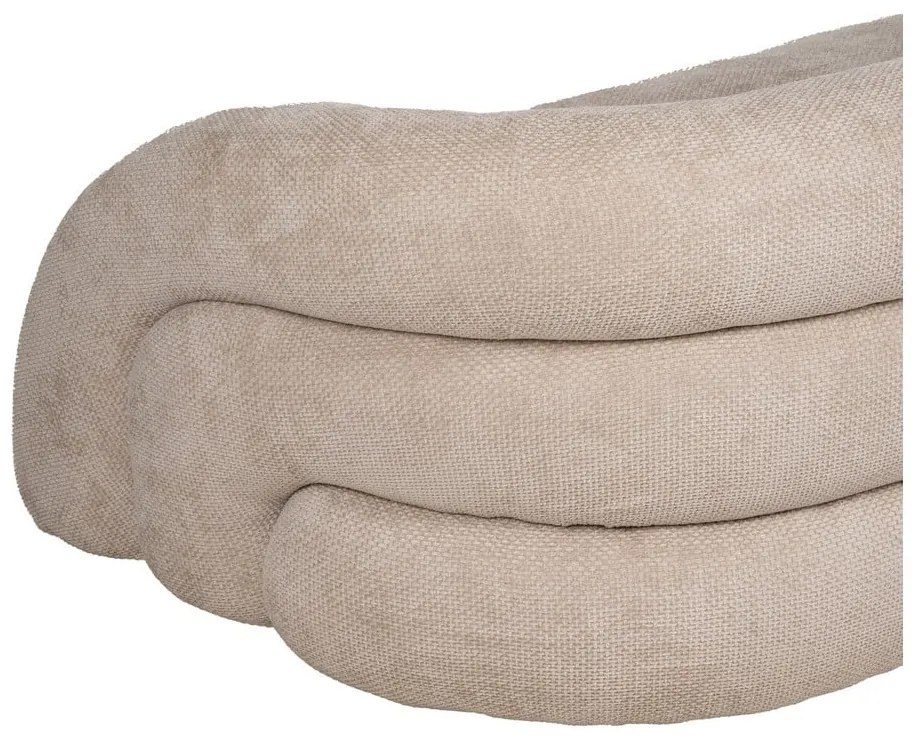 Beżowa sofa z tkaniny szenilowej 200 cm Minimal – Ixia