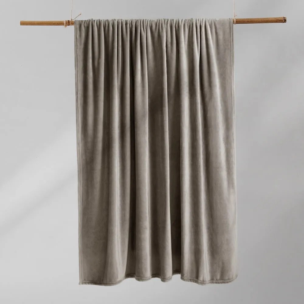 Brązowy koc DecoKing Mic, 220x200 cm