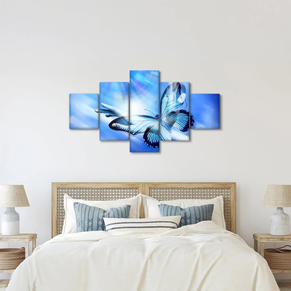 Obraz - Motyl, symbol nadziei (125x70 cm)