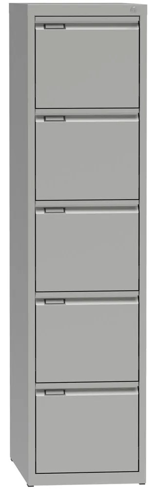 Metalowa szafa kartotekowa A4, 5 szuflad, kolor szary