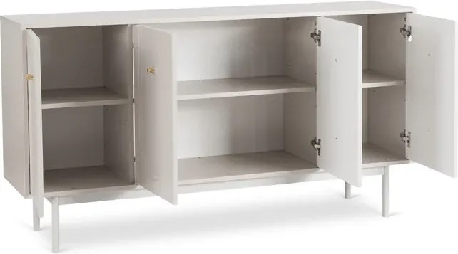 Komoda do Salonu MARLEN 155 cm Kaszmir Czterodrzwiowa Nowoczesna