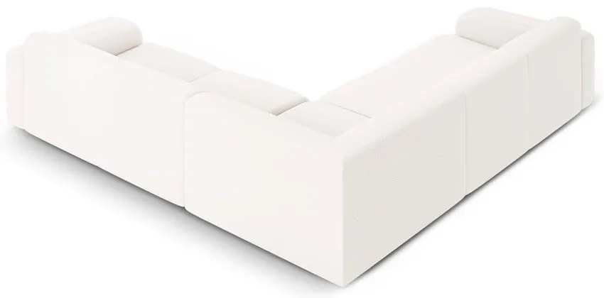 Biały narożnik z materiału bouclé (strona zmienna/w kształcie litery L) Molino – Micadoni Home