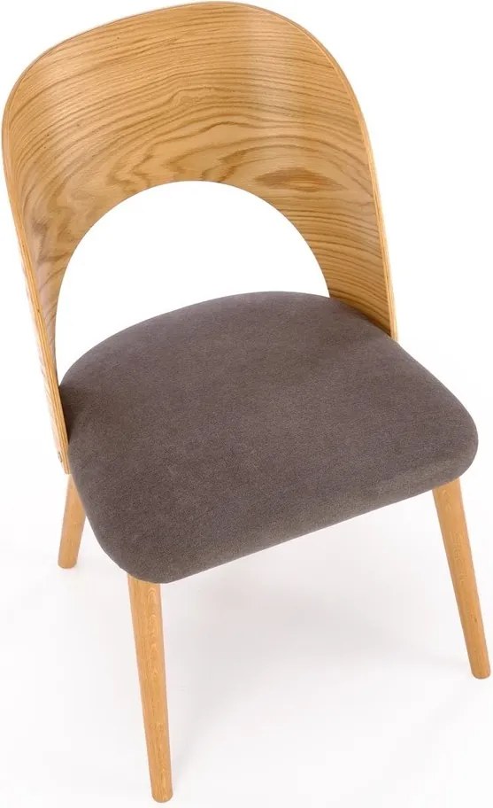 Krzesło z oparciem z giętej sklejki Cadiz Halmar