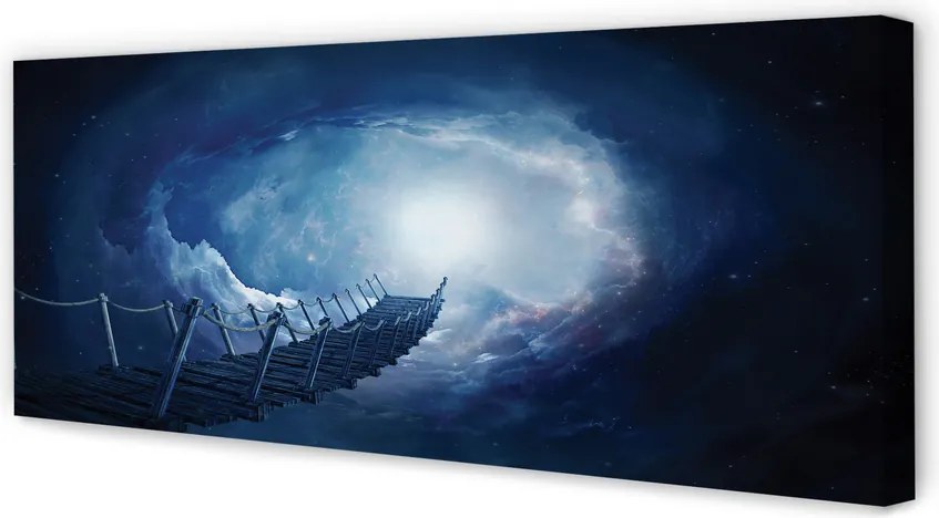 Zdjęcie na płótnie Most pod Niebem z Chmurami