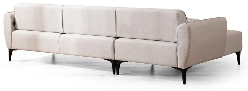 Biała sofa narożna Belissimo, lewy narożnik – Balcab Home