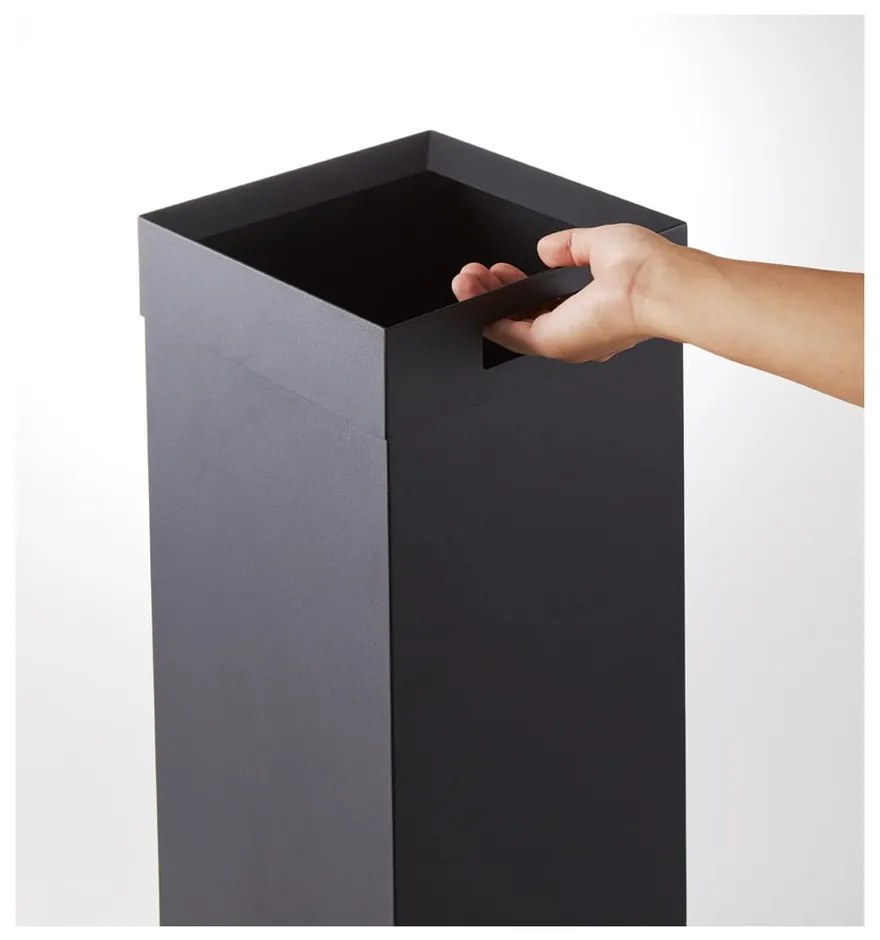 Czarny metalowy kosz na śmieci 27 l Tall – YAMAZAKI