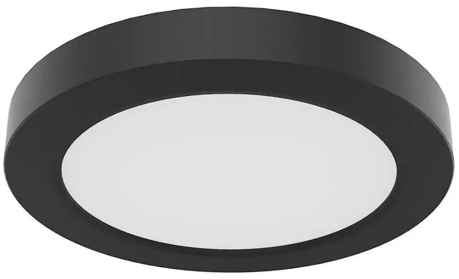 Mały czarny plafon ledowy - K618-Qubero