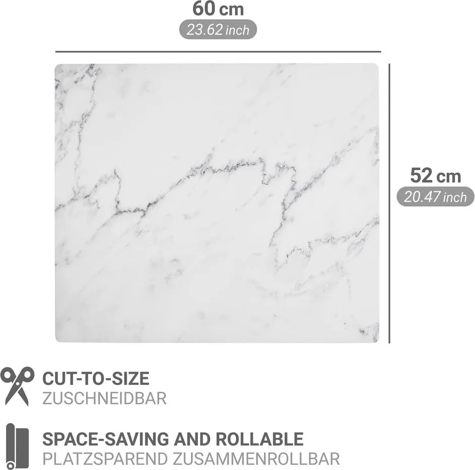 Płyta ochronna na kuchenkę z PVC 60x52 cm Marble – Wenko