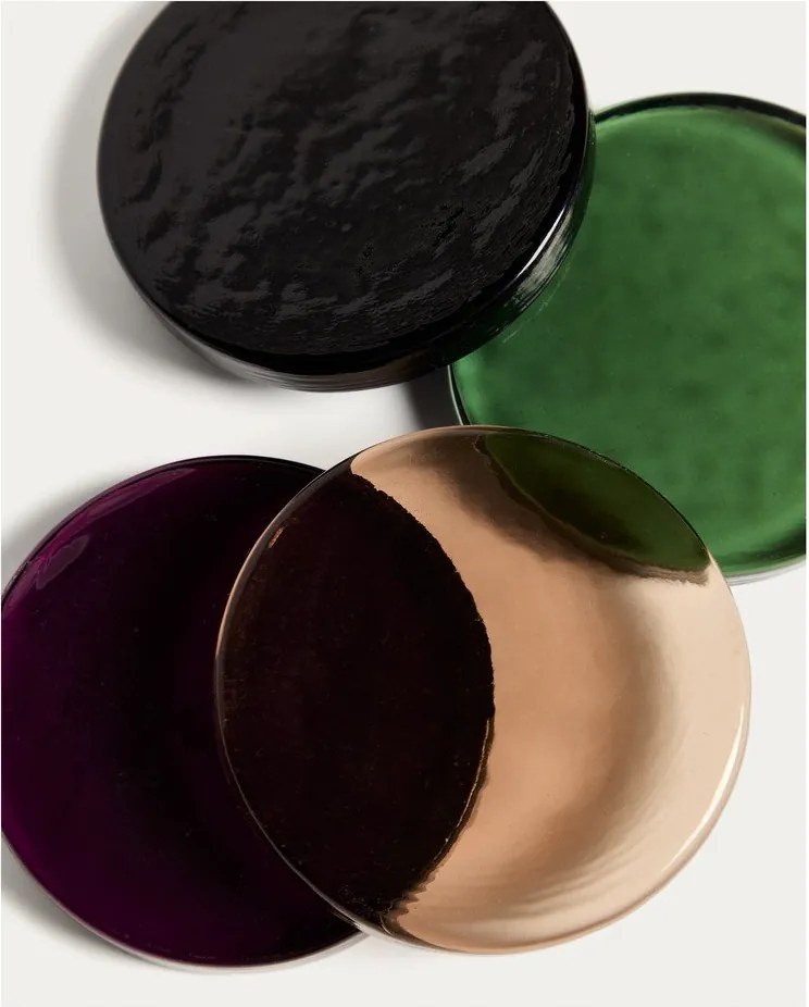 Szklane podkładki zestaw 4 szt. Obila – Kave Home