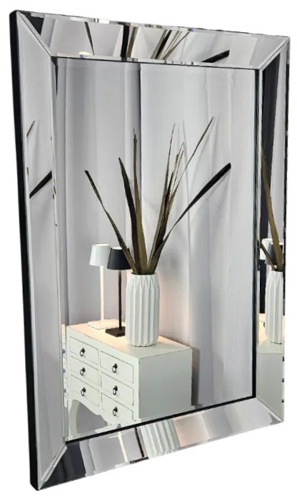 Lustro w lustrzanej ramie, szlifowane fazą , 74x104cm