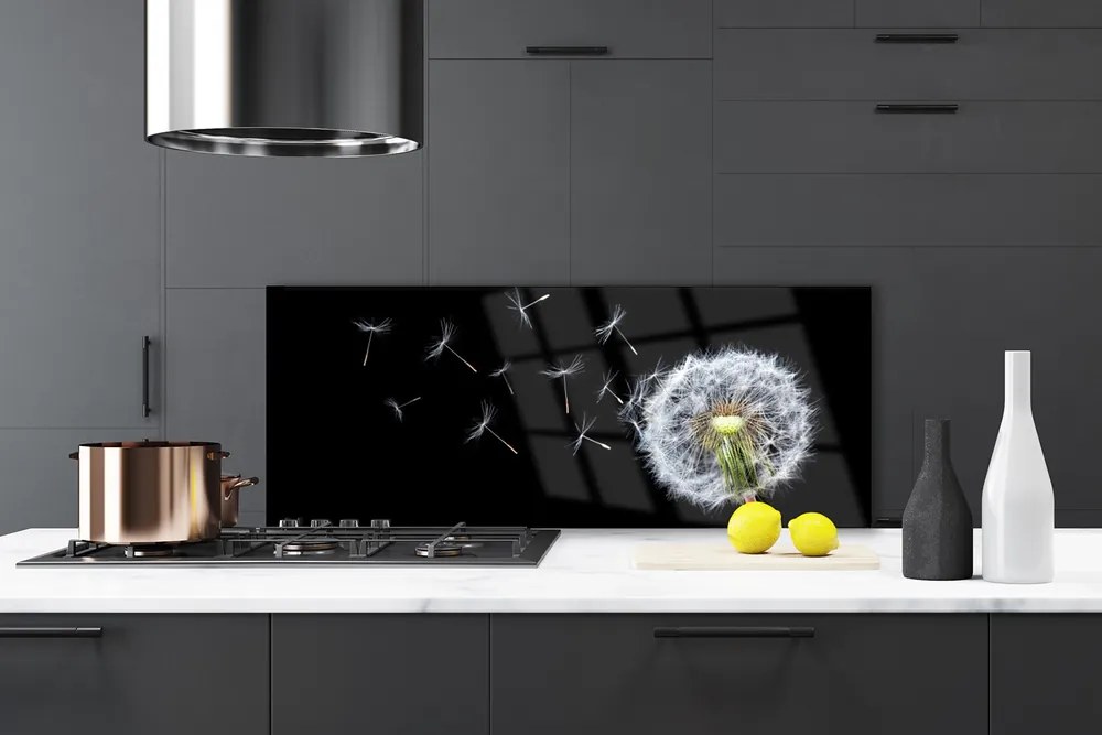 Panel Szklany do Kuchni Polny Urok Dmuchawców