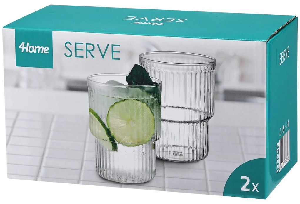 4Home Zestaw szklanek Serve, 350 ml, 2 szt.