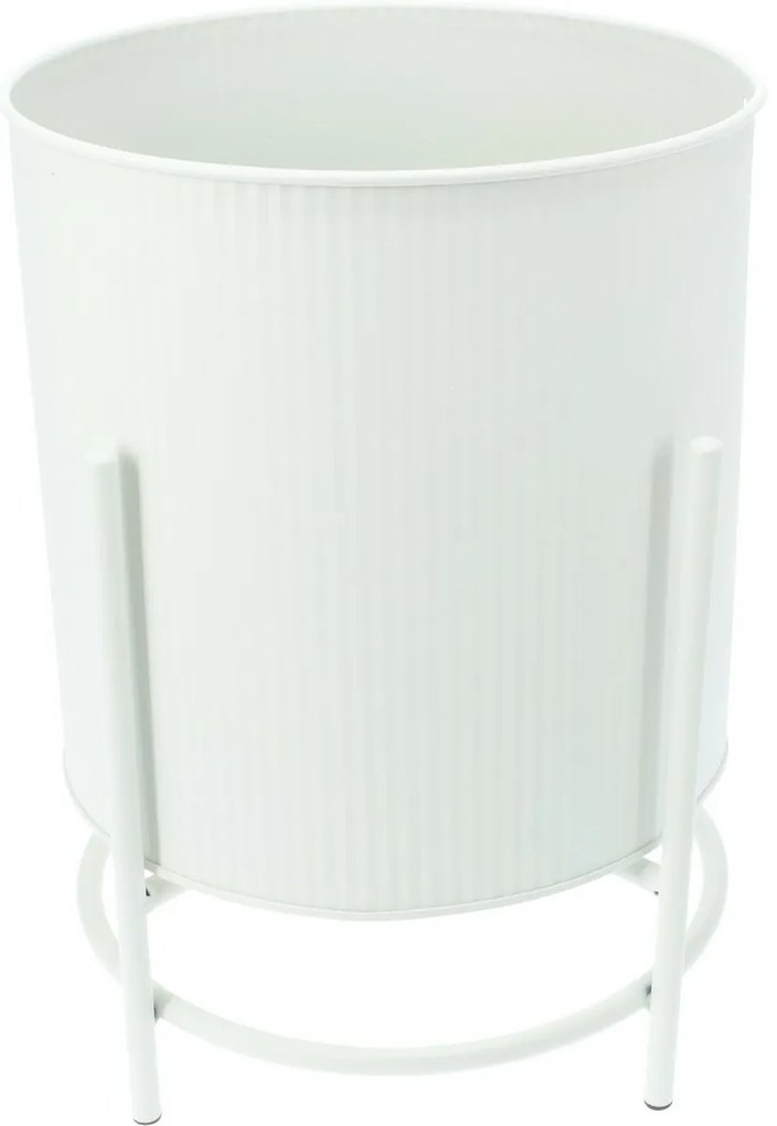 Zestaw stojaków metalowych na kwiaty Celano biały, 2 szt.