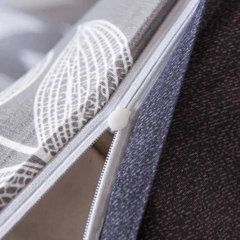 PrzytulneMieszkanie.pl PrzytulneMieszkanie.pl Pościel z mikroflanelu KAVOLO szara Rozmiar pościeli: 70 x 90 cm | 140 x 200 cm