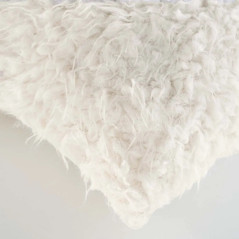 Poduszka dekoracyjna ze sztucznego futra 45x45 cm Mouton – douceur d'intérieur