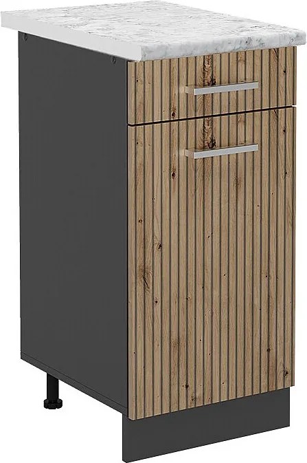 Szafka dolna do kuchni dąb rzemieślniczy 40x60x81.6 r-line