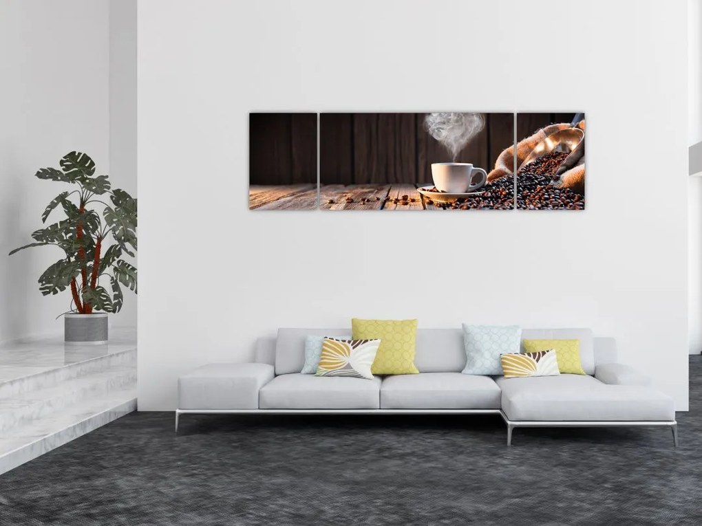 Obraz - Czas na kawę (170x50 cm)