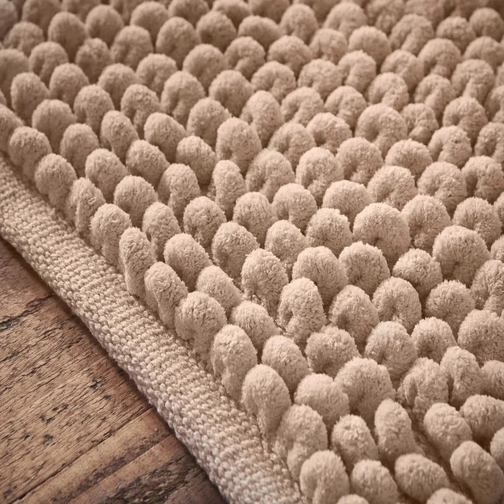 Brązowy dywanik łazienkowy 50x80 cm Aspen Bobble – Bianca