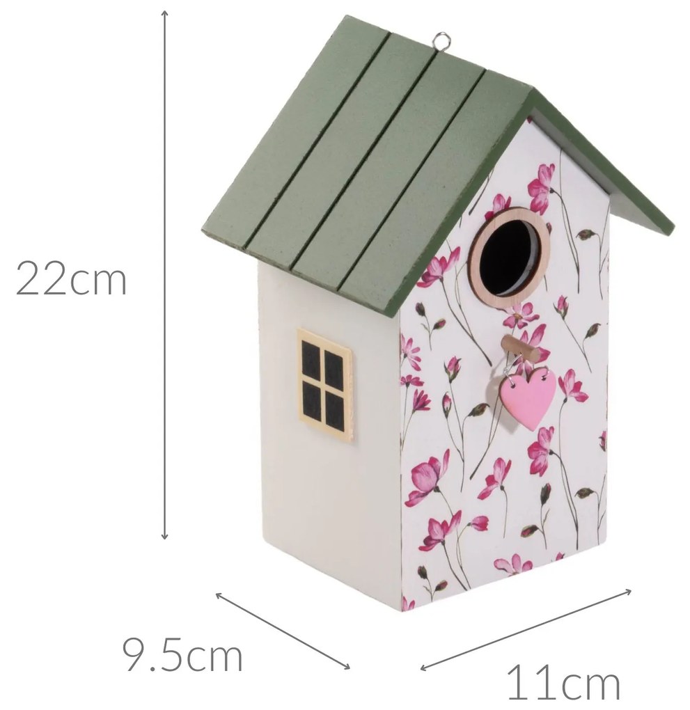 Budka lęgowa dla ptaków LILLIANA, 15 x 12 x 22 cm