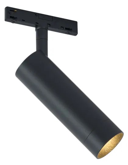 Nowoczesny reflektor czarny do systemu szynowego 1-fazowego GU10 35mm - Slimline Uzzy